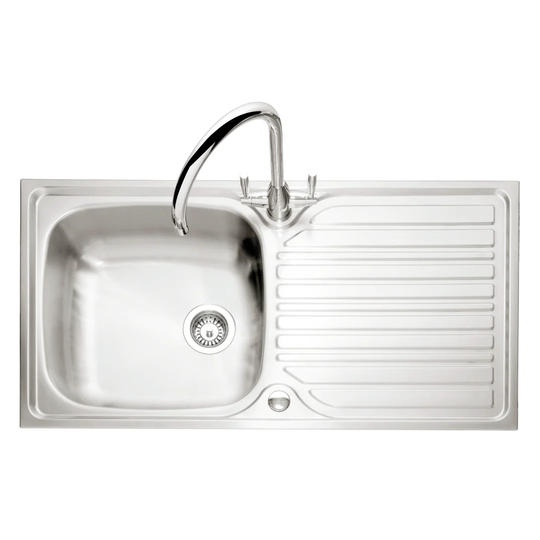 Crane 96.5cm x 51cm Single Inset Kitchen Sink