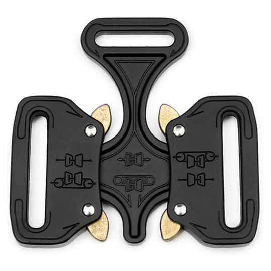 Metal Black Military Grade Tactical Buckle For Dog Collar Travel Bags DIY Belt Clothing Accessories 38MM Width