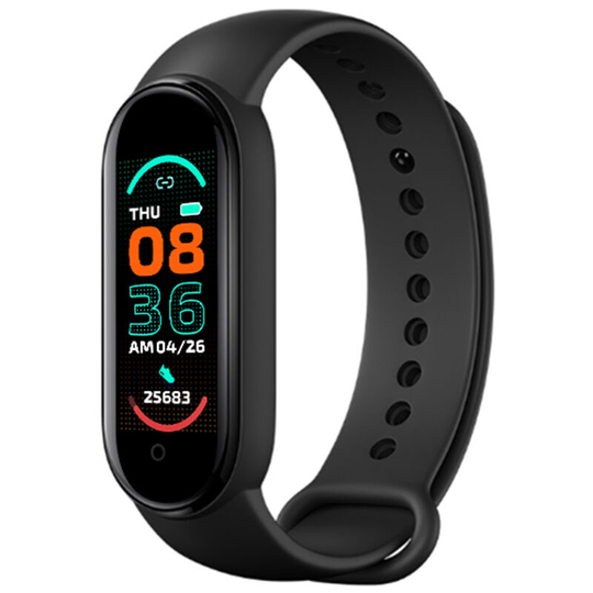 Sports Bracelet Intelligent Movement Heart Rate & Sleep Monitoring Calorie Consumption Alarm Clock bt Connection 0.96in Red, Black - Black