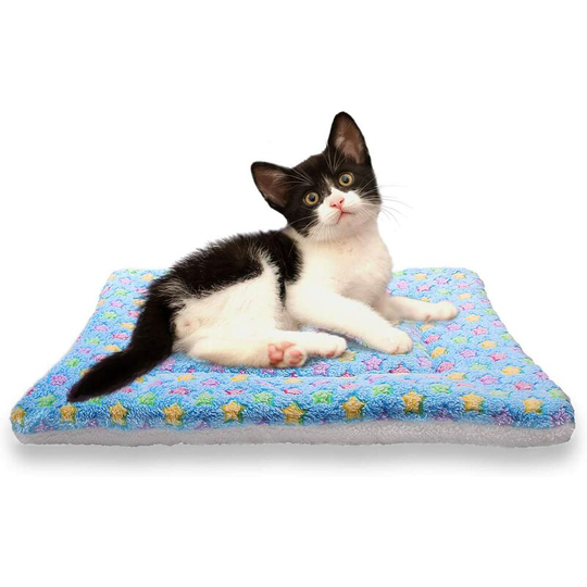 Soft Sleeping Pet Dog & Cat Blankets 4 Size 4 Colour (Blue Thicker, Medium