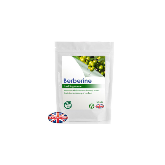Berberine 1000mg Extract - 180 Tablets - Cholesterol, Blood Sugar, UK