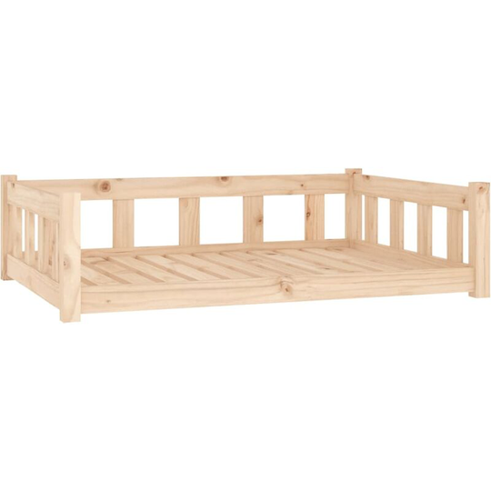Dog Bed 105.5x75.5x28 cm Solid Wood Pine Vidaxl Brown