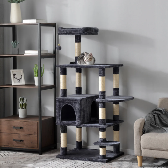 Large Cat Kitten Tree Cat Play Tower House Cat Scratcher Activity Centres Scratching Post