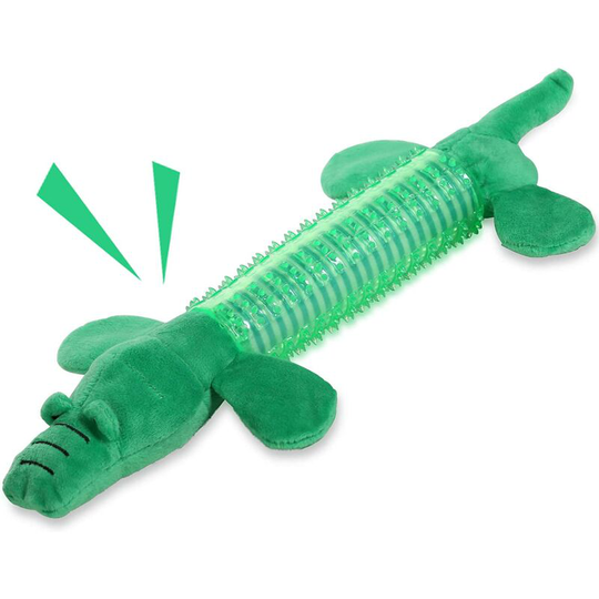 Plush Dog Toys Squeaky Dog Toys - Indestructible Rubber Body for Puppy Small Dogs - Langray