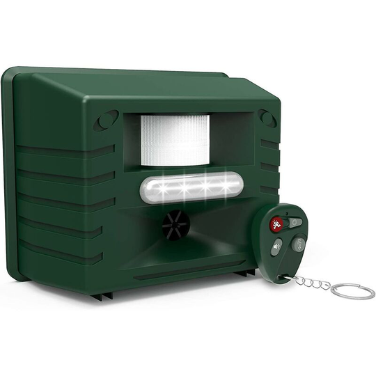 Thsinde - Ultrasonic Outdoor Animal Pest Repellent, Yard Sentinel Rc Pest Repeller Pest Control With Motion Detector, 4 Key Remote - Rodents, Cats,