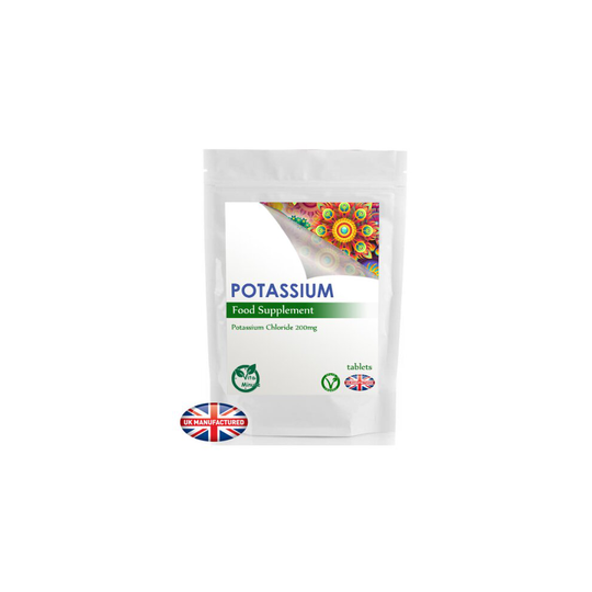 Potassium Tablets Strong 200mg (180 Tablets) Blood Pressure, Muscle