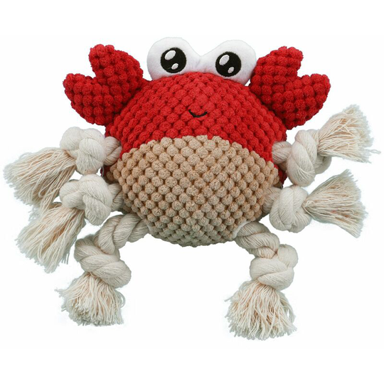 Squeaky Dog Toy Stuffed Plush Chew Toy for Teeth Cleaning Puppy Small Medium Large Dog