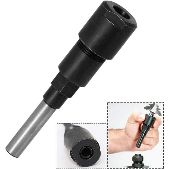 Betterlifegb - BR-Life 8mm Router Bit Extension Rod Woodworking Cutter Clamping Extension Router Collet Extension Rod for Engraving Machine Clamping