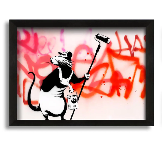 Rat Decorator - Picture Frame Graphic Art on Canvas