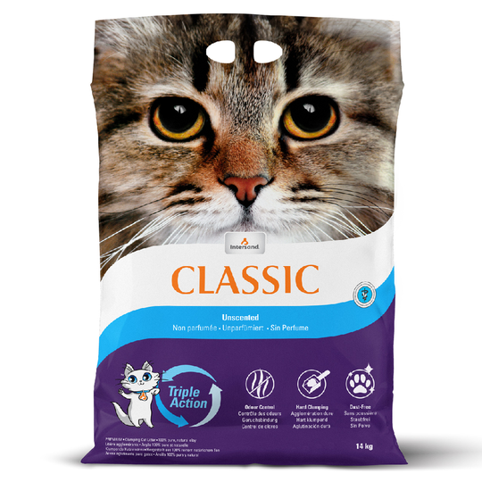 Intersand Classic Unscented Cat Litter - 14kg