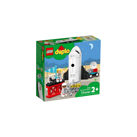 LEGO 10944 DUPLO Town Space Shuttle Mission Rocket Toy, Set for Preschool Toddlers Age 2+ with Astronaut Figures