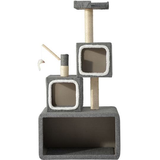 Cat Tree Scratching Post Tower Box Structure, Cat Activity Centres for Cat, Kitten Cat