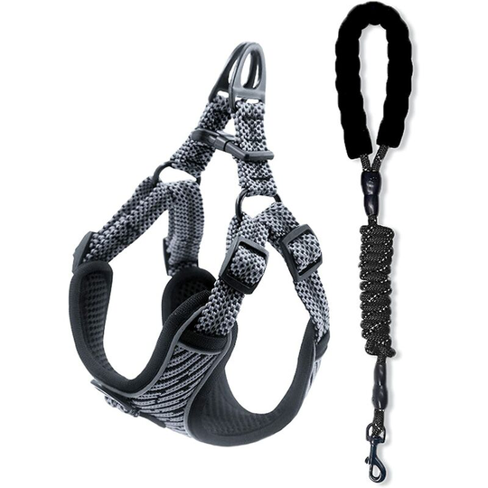 Betterlifegb - Dog Harness and Leash Walking Harness Vest for Adjustable Reflective Dog With Harnessed Harnessed, Sweet, Breathable, Without