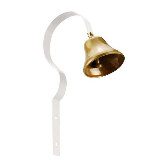 Doorbell Wall-mounted, Metal Shopkeeper Doorbell Pet Training Bell White-