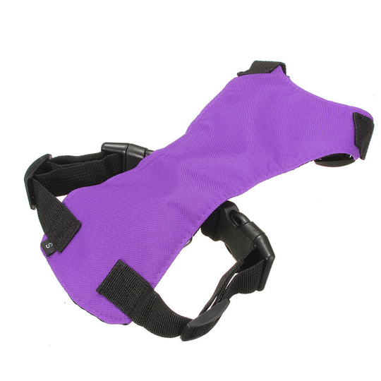 Adjustable Pet Puppy Dog Car Safety Seat Belt Harness Restraint Vest Lead Clip Purple l