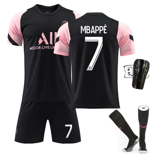 Paris Training Football Suit No. 7 with socks+protective gear, children's size 22