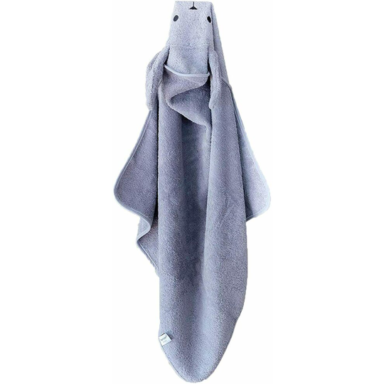 (Grey) Imperium11 100% Cotton Hooded Bunny Rabbit Unisex Baby Kids Children Towel Wrap