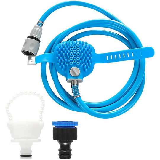 Pet Shower Massage Sprayer Adjustable Handheld Massage Scrubber Grooming Shower Head Adjustable Brush Bath Glove