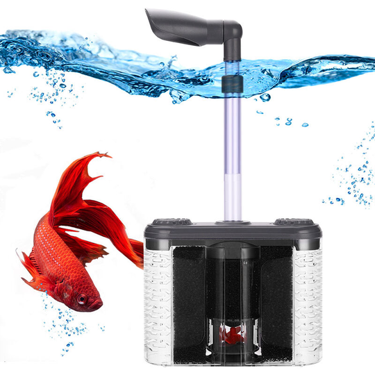 Built-in multi-stage filter fish tank aquarium mute multi-function oxygenated water circulation three-in-one filter box clean fish manure aquarium
