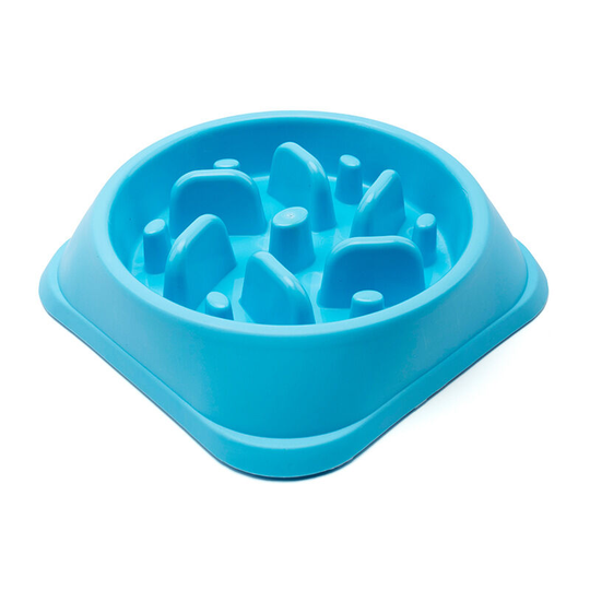 Slow Dog Food Bowl Large Cat Food Grade pp Plastic Bowl, Pet Utensils