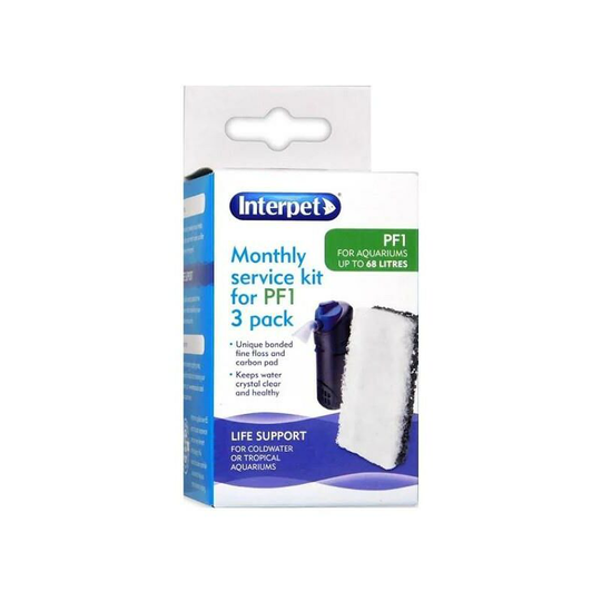 Monthly Service Kit - 3 Pack - PF1 - Interpet