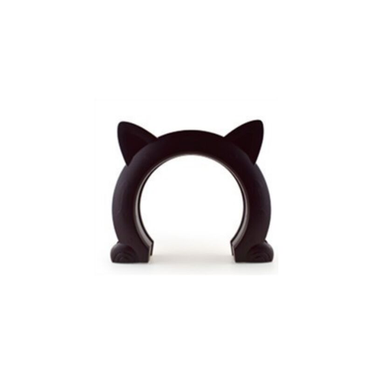 Muff - Cat Flap for Hides Litter Box and Cat Food,ABS Plastic Cat Corridor Interior Pet Door 22.5cm*27cm*5.5cm Brown