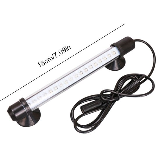 1.8W 110-240V 18LEDs Aquarium Light IP68 Waterproof Fish Light Underwater Submersible Bar Lamp for Fish Tank