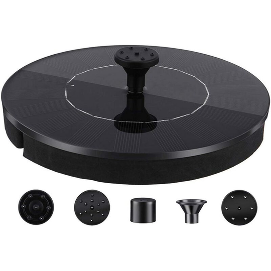 2.4W Solar Fountain, Solar Water Fountain Pump for Bird Bath, Pool, Garden, Pond, Fish