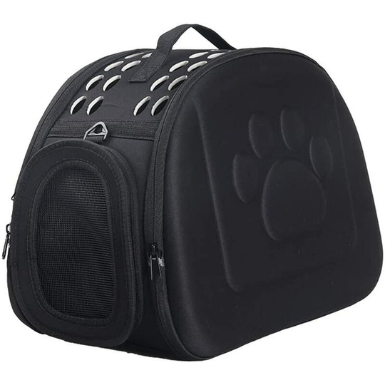 Dog Cat Rabbit Breathable Dismountable Washable Foldable Oxford Carry Bag (Black)