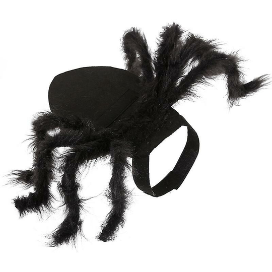 Thsinde - Halloween Black Pet Spider Clothes For Puppy Cat Horror Sim Plush Spider Pet Costume Party Dress Up S(1pc),Ssxjv