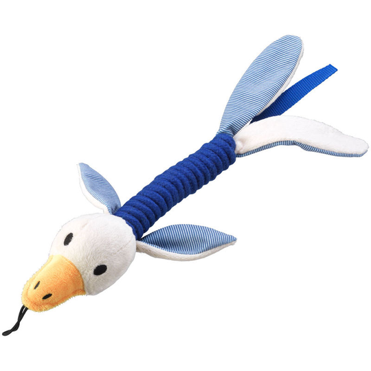 Duck Rope Stick Dog Toy (One Size) (Blue/White) - Blue/White - House Of Paws
