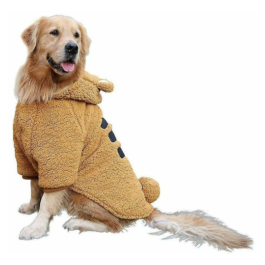 Bearsu - Winter dog coat for medium large dog, warm fleece doggy fabric pet sweater