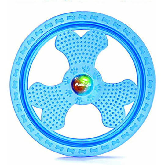 Flying Disc Dog Sport Toy with Flashing led Lights, Pet Light Up Disc for Ultimate Nighttime Play