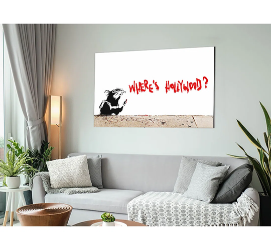 Rat Wheres Hollywood Metal Print