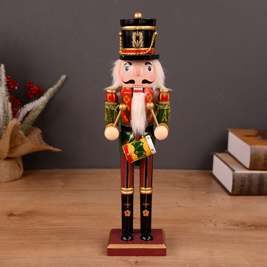 Christmas Nutcracker Figures Soldier Doll Tree Gift Decoration Figurine Home Holiday Presents New wooden nutcracker christmas nuts and hazelnuts