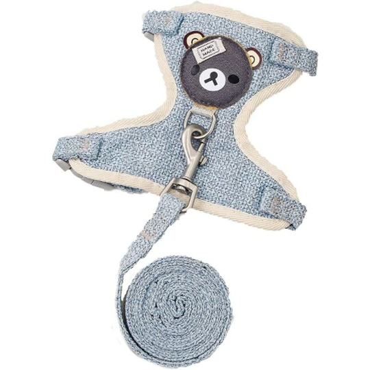 Breathable Vest Harness, Mesh Chest Harness with Lead for Cats, Rabbits, Small Dogs, Adjustable Soft Harness, Lightweight Cat Harness, Puppy Harness