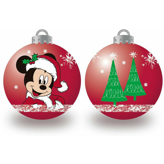 Monly - Lot of 10 Christmas balls 6cm - Mickey - Red