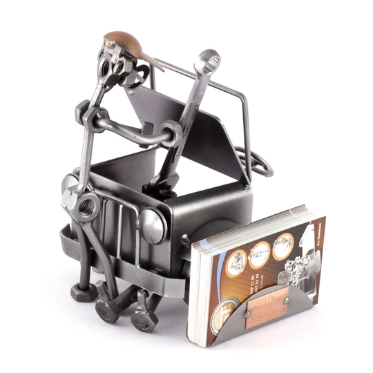 Car Mechanic Screw Man Place Card Holder