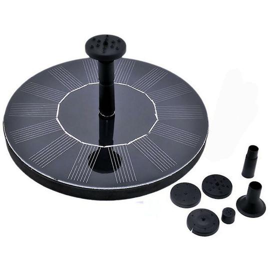 Outdoor Floating Solar Fountain Pond Solar Pump with Spouts for Birdbath Aquarium