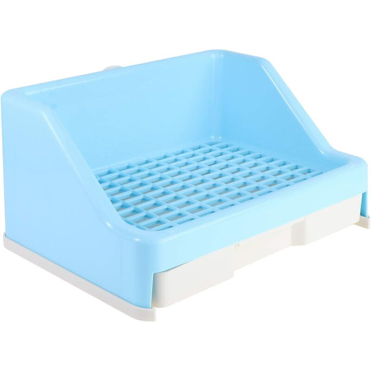 Rabbit Litter Toilet Box Rabbit Potty Trainer Angle Litter Bedding Box Hamster Potty Box with Drawer for Rabbit Rabbit Chinchilla Rat Hamster