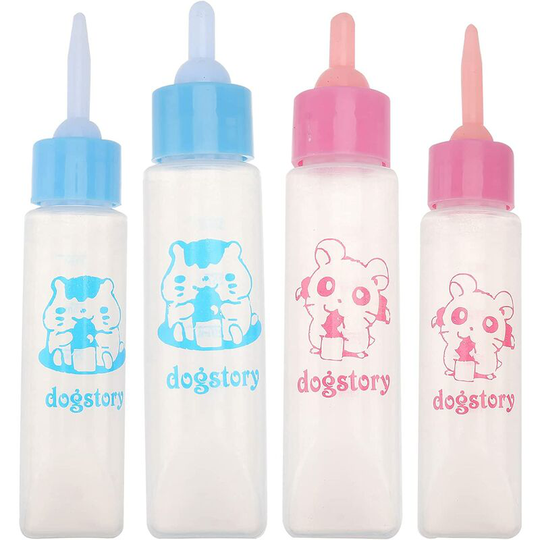 Set of 4 small candy pots for baby breastfeeding, for small animal, domestic, water, food