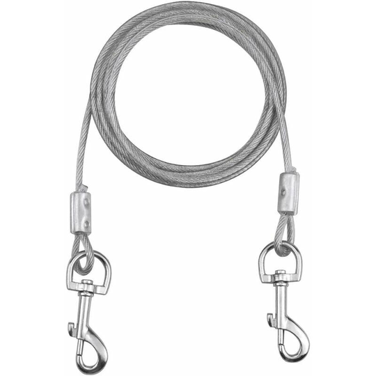 Dog rope, weighing no more than 80 kg, 3 m (white), pet leash, suitable for small, medium or large dogs