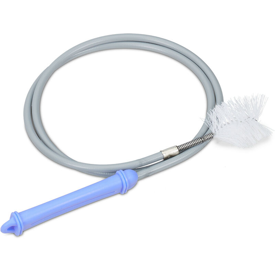 Relaxdays Drain Brush, 1 m Long, Flexible Clog Remover, Cleaning Tool for Pipes, Sink & Fish Tank, Kitchen & Bath, Grey