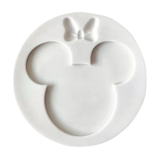 Bowknot Mouse Key Chain Silicone Mold Sugarcane Chocolate Cake Decorative Mold Aromatherapy Pendant Mold