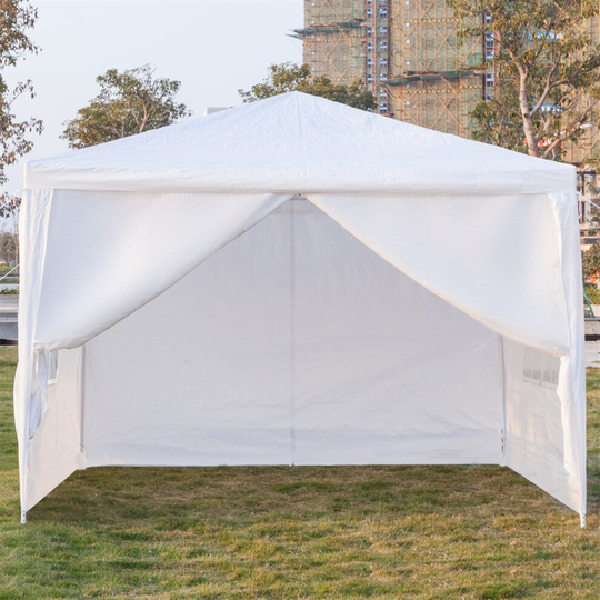 3x3M Waterproof Garden Canopy Marquee Party Tent w/Sides Heavy Duty