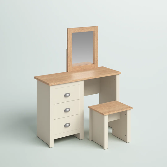 Aquitaine Dressing Table Set with Mirror