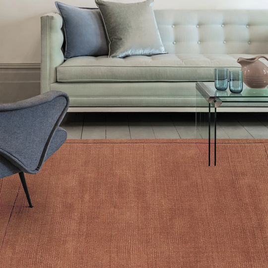Abbott Handwoven Wool Terracotta Rug