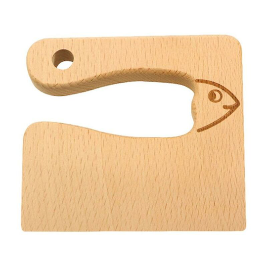 Safe Kitchen Cutting Kids Wooden Toys No Hurting Hand Toys