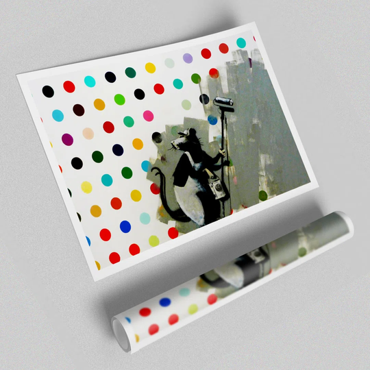 We Love Rat - Unframed Graphic Art Print on Paper
