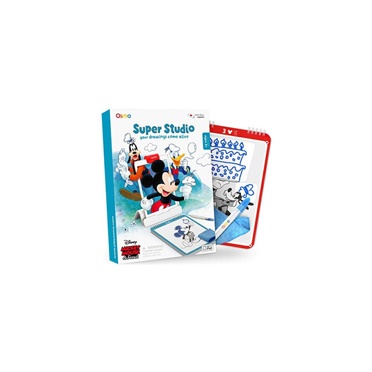 Osmo - Super Studio Disney Mickey Mouse & Friends Game - Ages 5 - 11 - Learn To Draw Your Clubhouse Favourites & Watch Them Come to Life - for iPad an